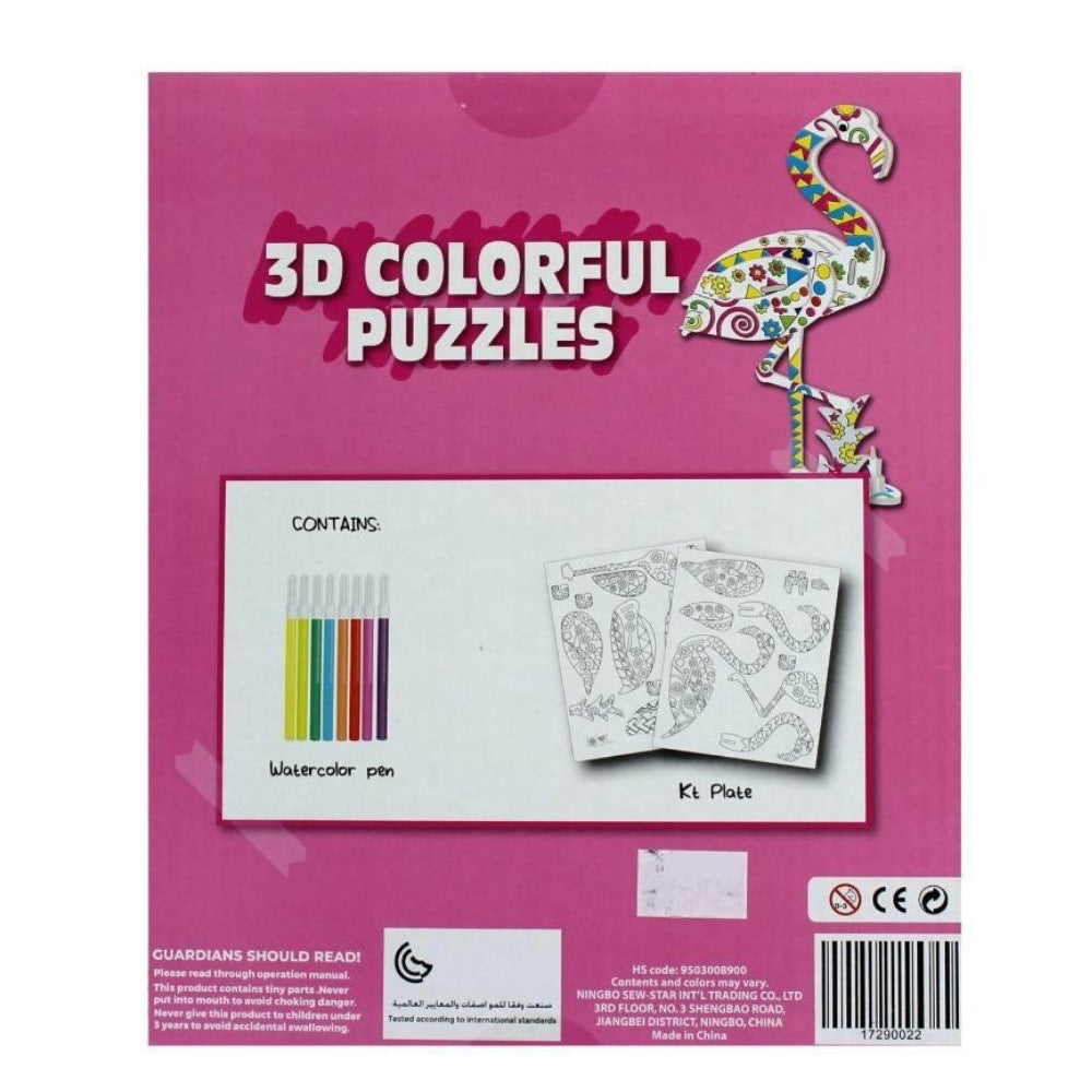 3D Colorful Puzzles Easy To Be Assembled