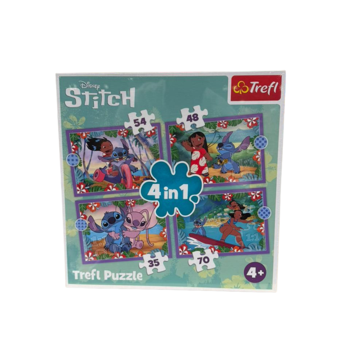 Stitch Trefl puzzle 4 in 1