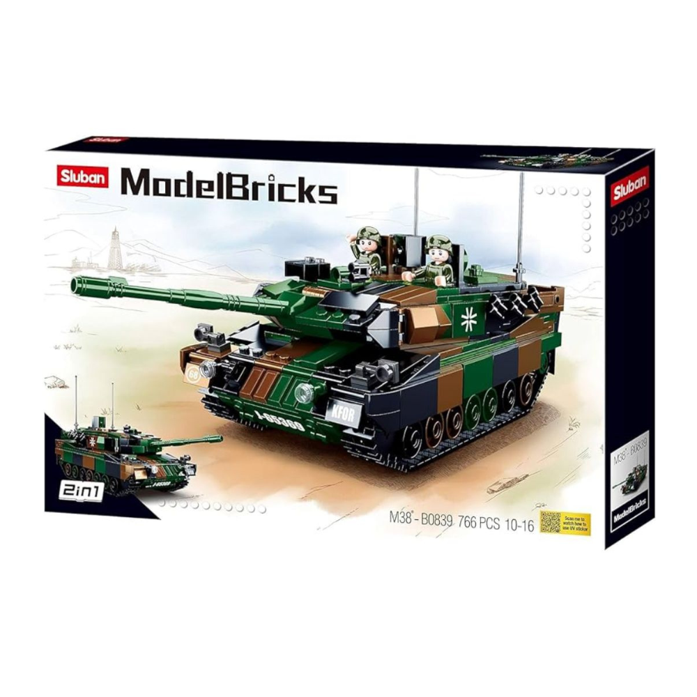 Model Bricks 2 In 1 KFOR Green Tank