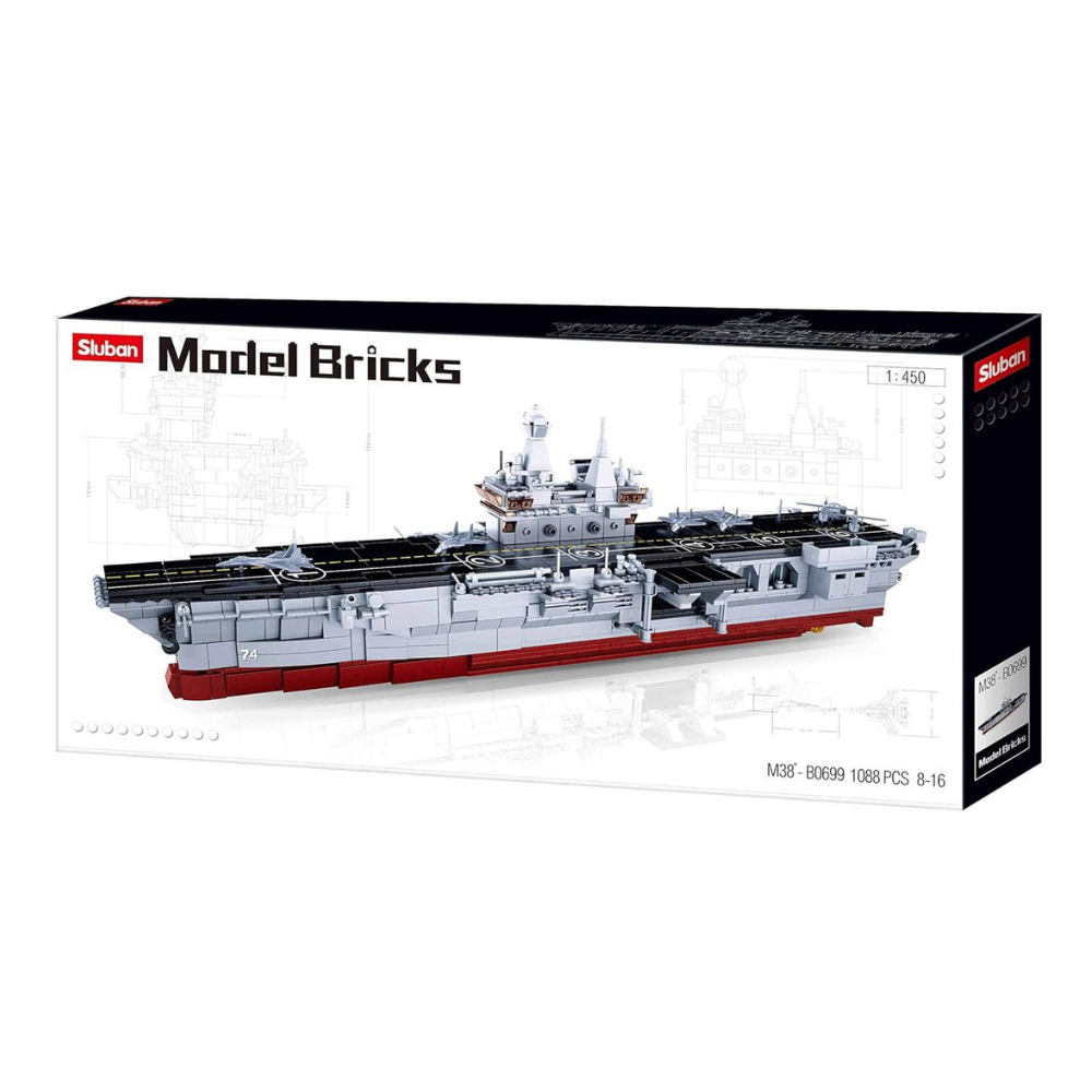 Model Bricks 74 Amphibious Assault Ship 1088 PCS Lego