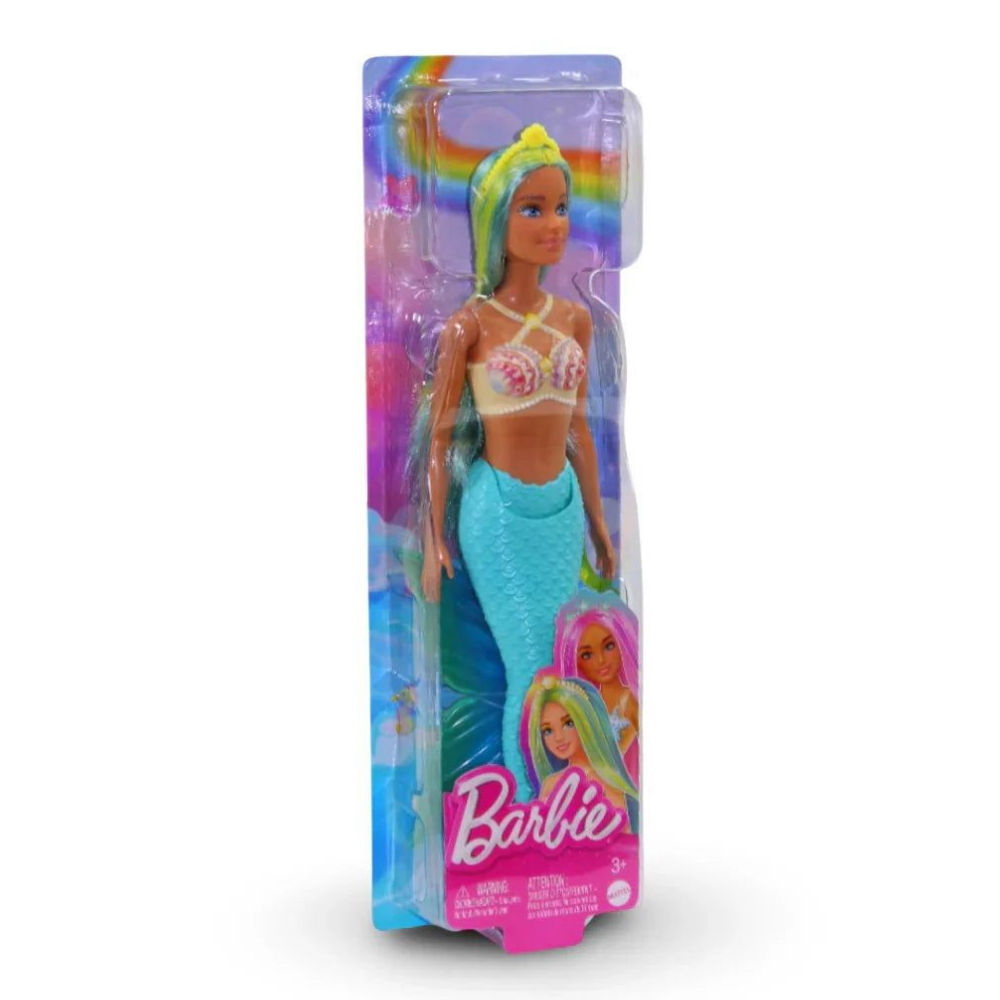 Mattel Barbie Mermaid Dolls With Colorful Hair, Tails And Headband Accessories