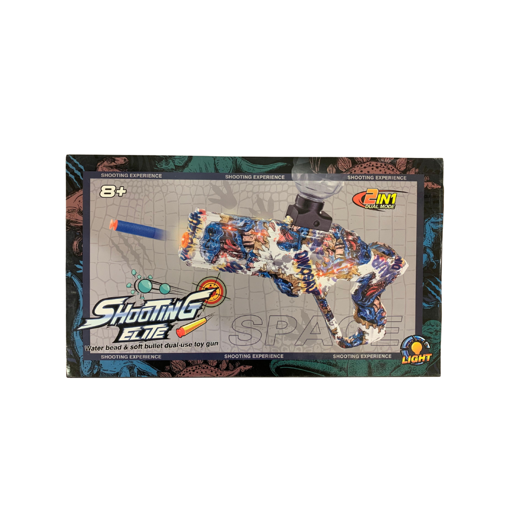 Shooting Elite Orbeez & Soft Bullet Dual-Use Toy Gun (Dinosaur Edition)