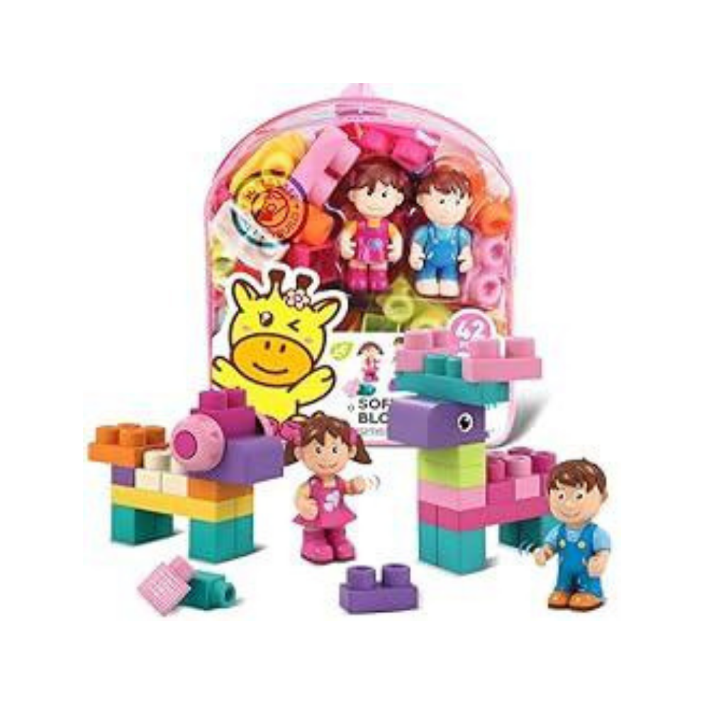 Soft Rubber Blocks 42 PCS