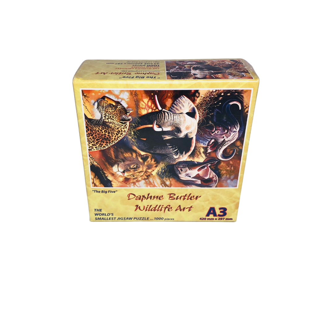 Daphne Butler Wildlife Art Jigsaw Puzzle - The Big Five (1000 Pieces)