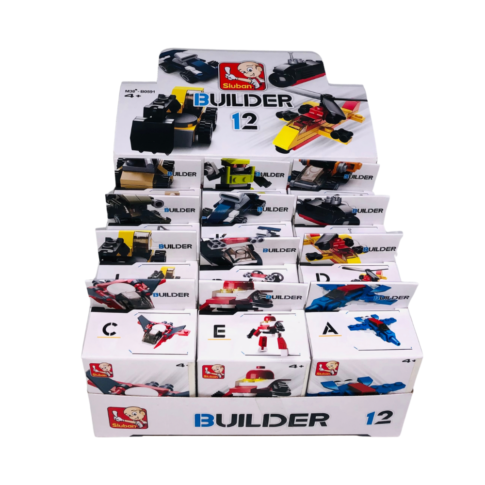 Sluban Builder M38 Mini-Vehicle Collection Building Blocks