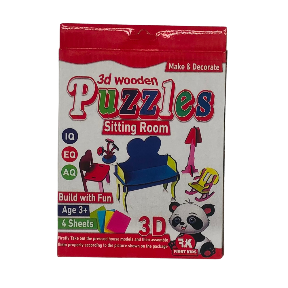 3D Wooden Puzzles Sitting Room
