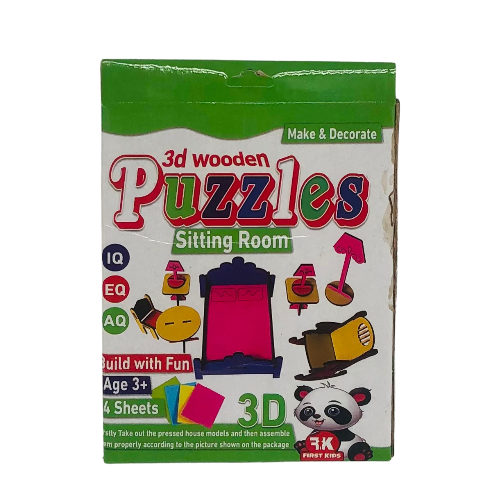 3D Wooden Puzzles Sitting Room