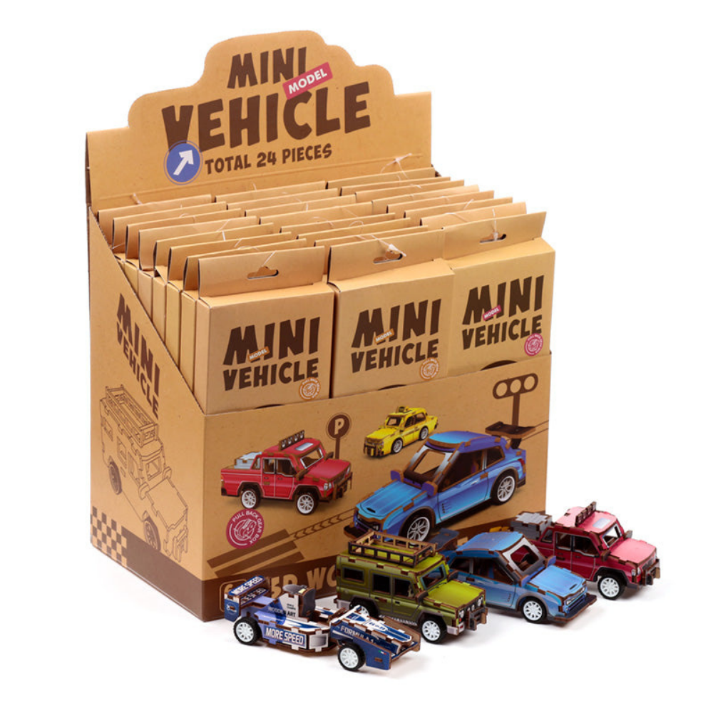 PlayfulMario Mini Vehicle Model Ambulance 3D Wood Puzzle