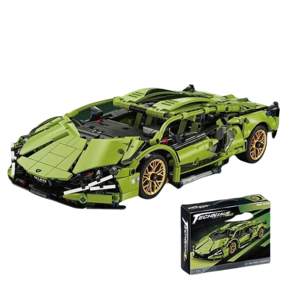 ECHN IAUE Sense Of Speed lamborghini sian Lego 1280 PCS