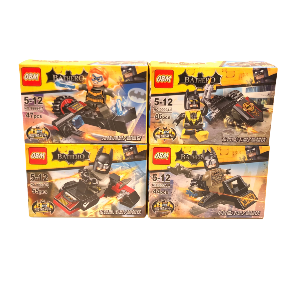 OBM BATHERO Minifigure & Vehicle Building Blocks Collection