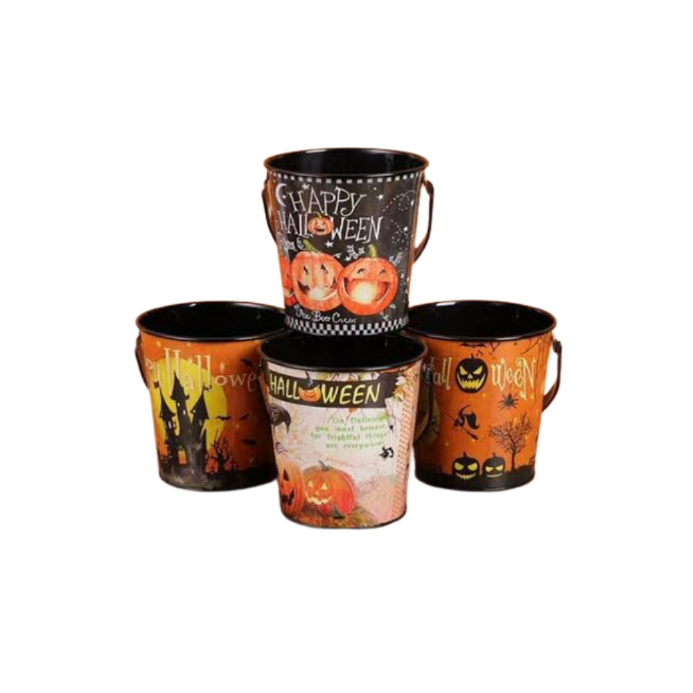 Halloween Small Bucket Metal