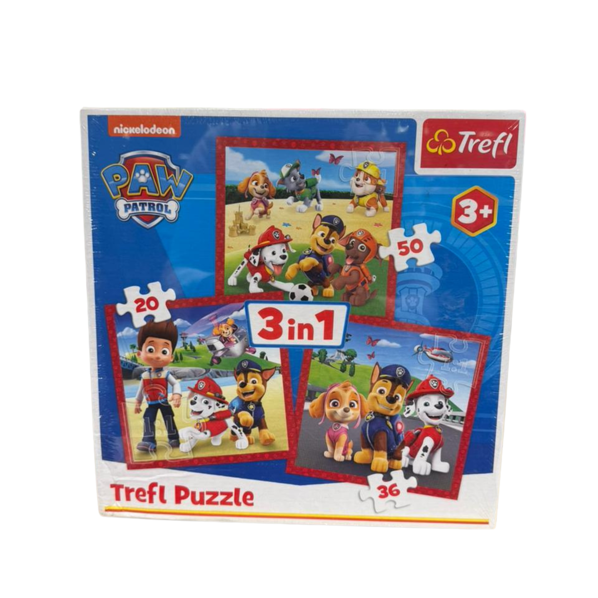 Paw Patrol 3 in 1 Trefl Puzzle