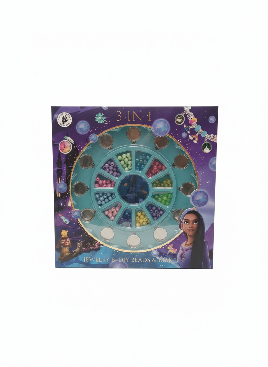 3 IN 1 Jewelry & DIY Beads & Makeup Set