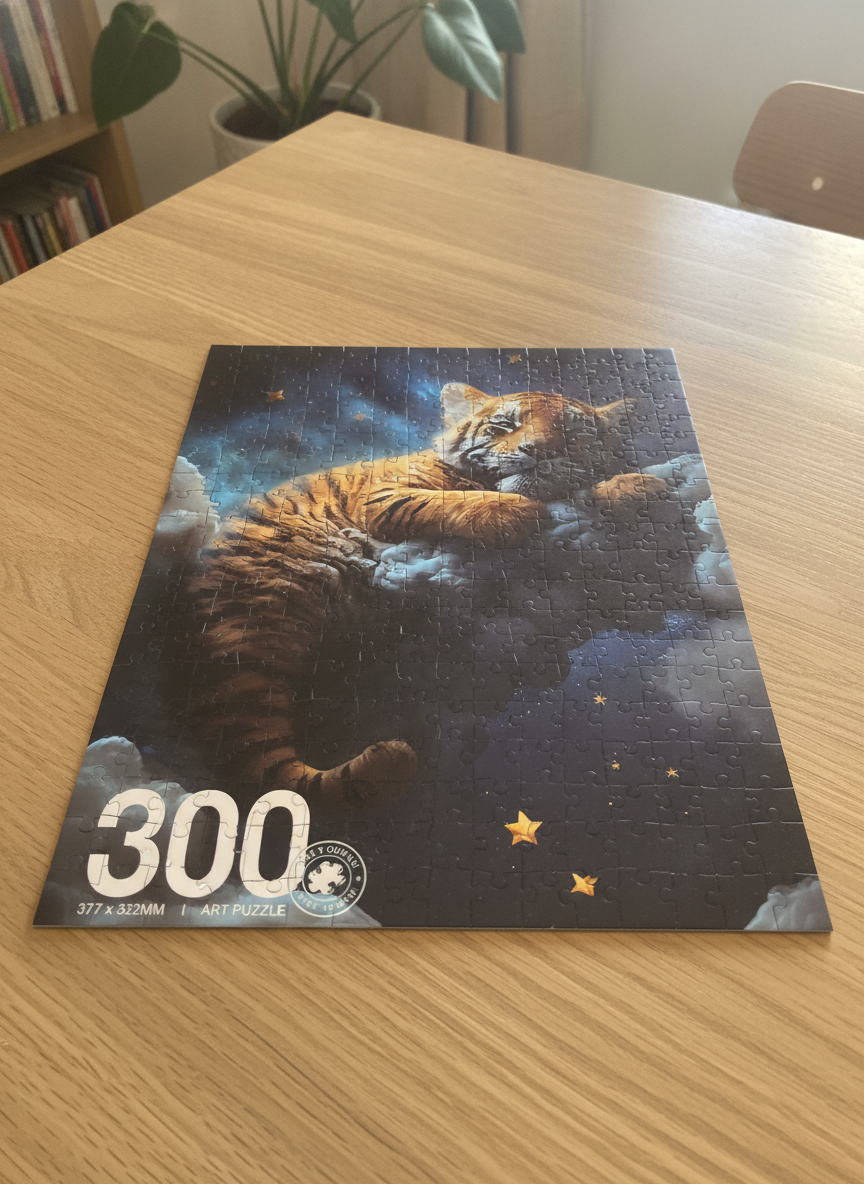 300 Piece Art Puzzle: Sleeping Tiger Dream