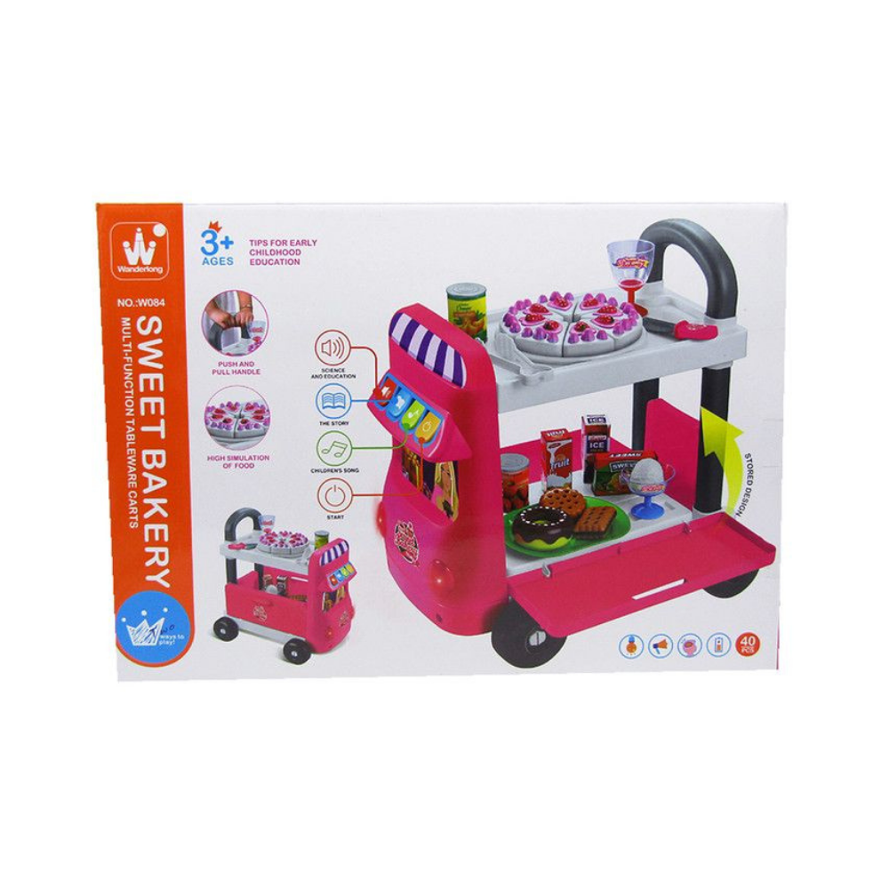 Sweet Bakery Multi - Function Tableware Carts