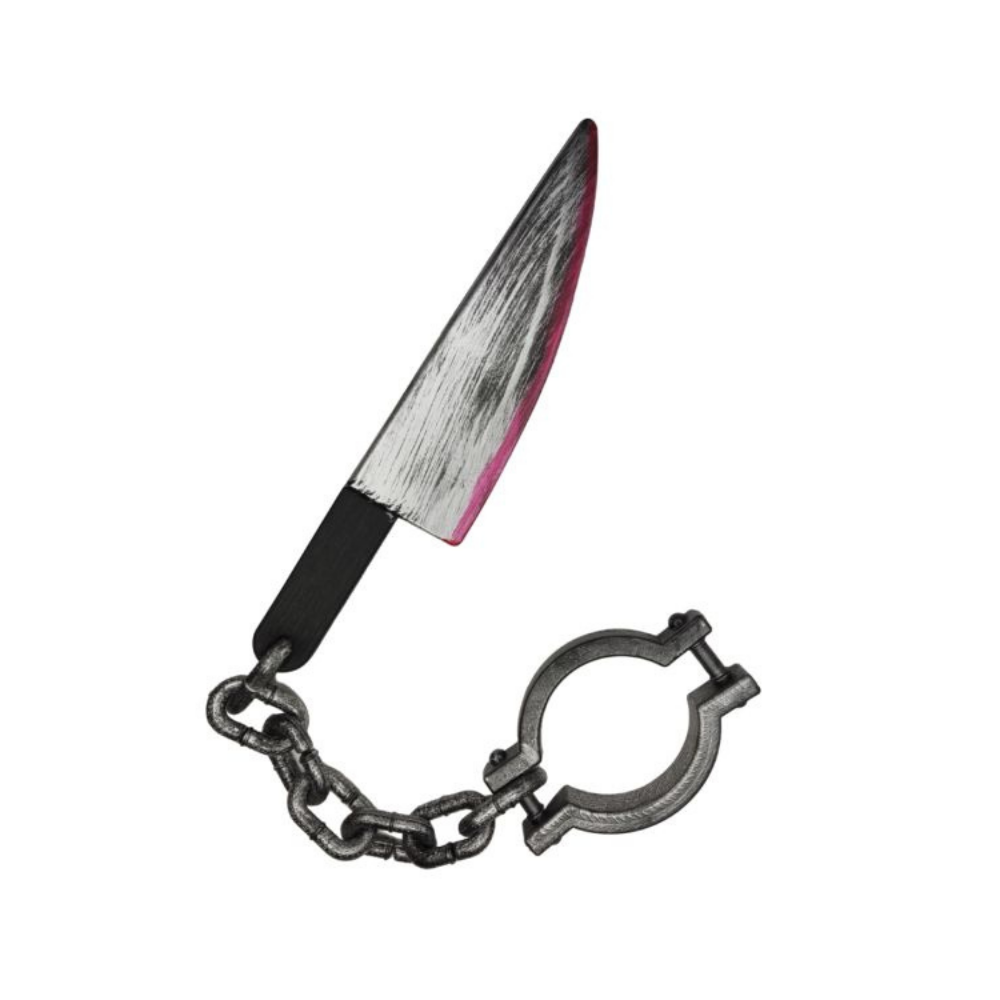 Halloween Bloody Knife With A Chain