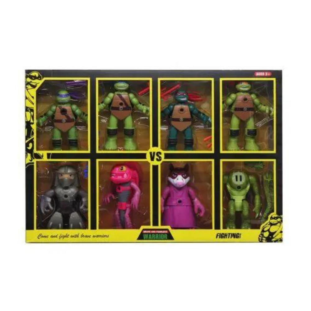 Brave and Fearless Warrior VS Fighting! 8-Pack Action Figure Set