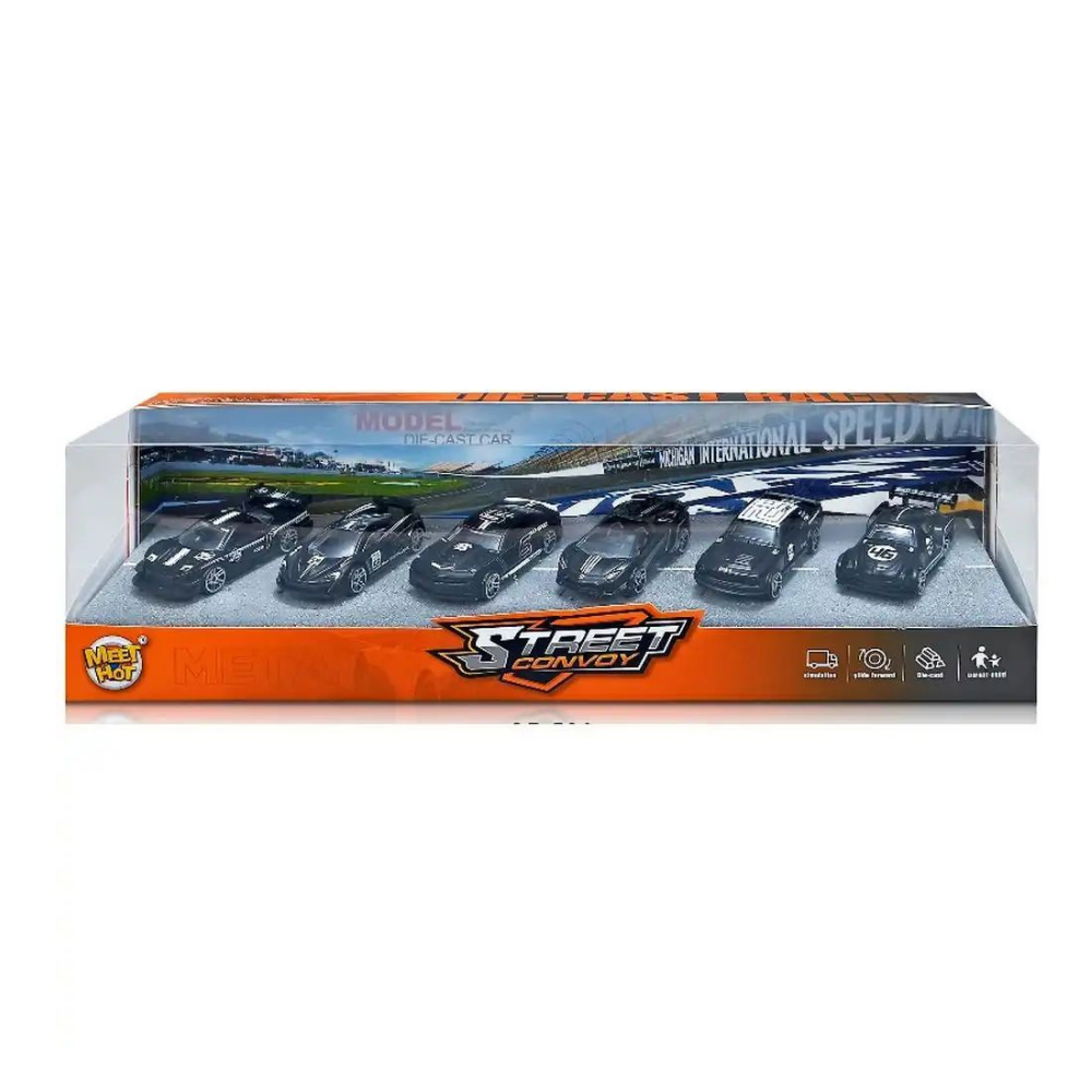 Die-Cast Racing Street Convoy 6 PCS
