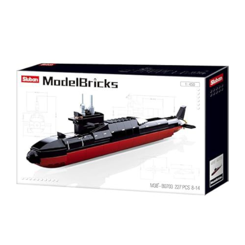 Model Bricks Submarine Lego 227 PCS