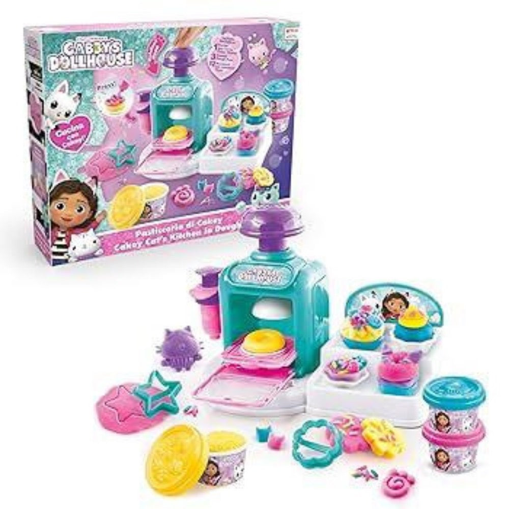 Gabby's Doll House Cakey Cat Kitchen In Dough
