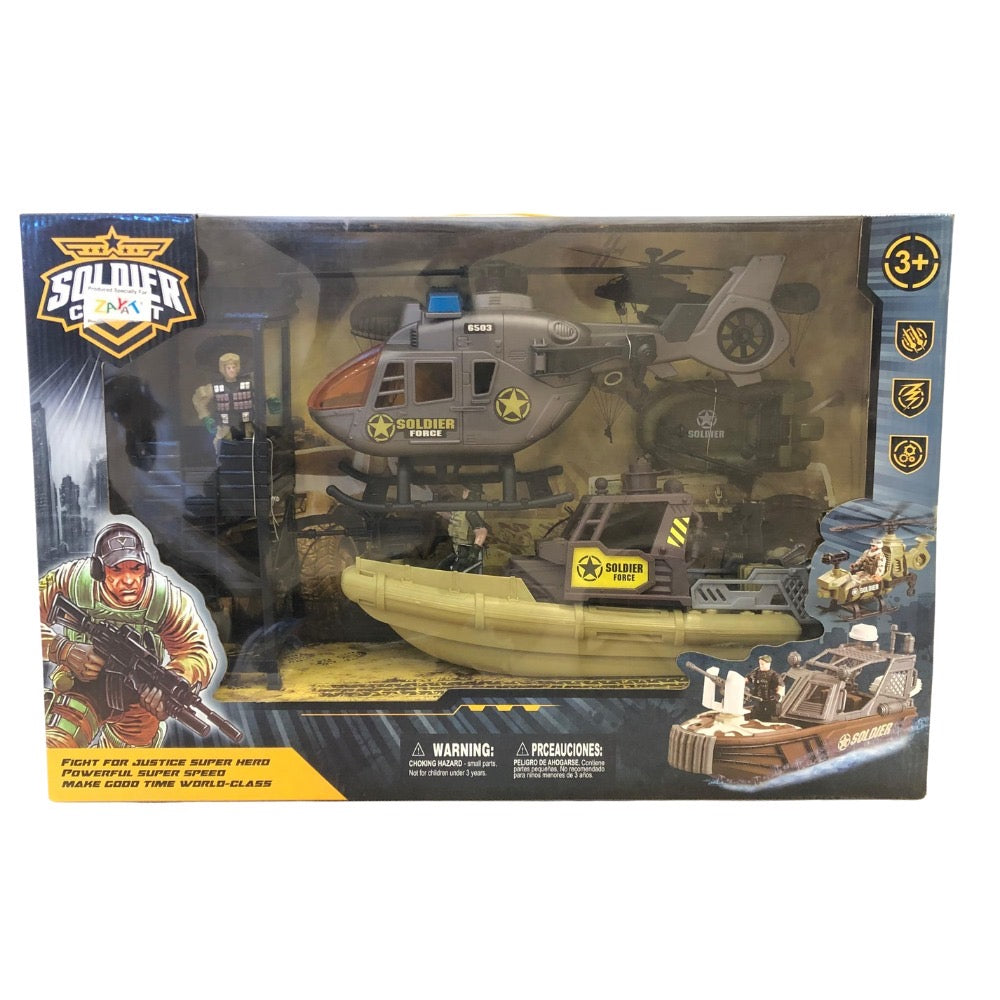 Soldier Combat With Silver Plane 6503