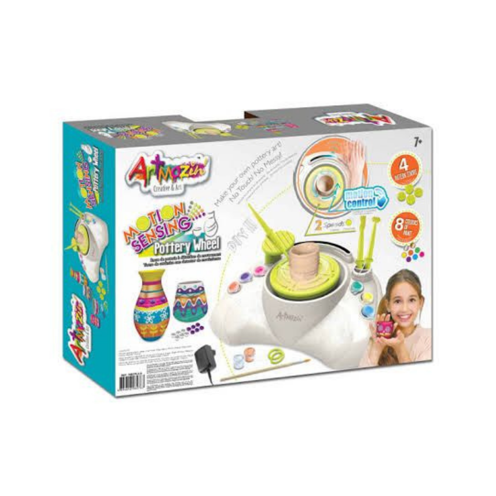 Motion Sensing Pottery Wheel 8 Colors Of Paint
