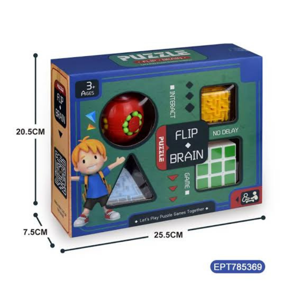 Puzzle Flip Brain Interact Game