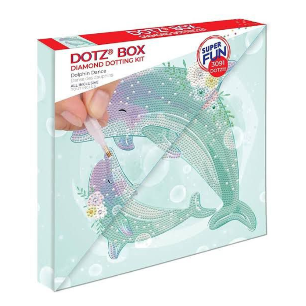 Dotz Box Diamond Dotting Kit Super Fun Wild Dolphin Dance
