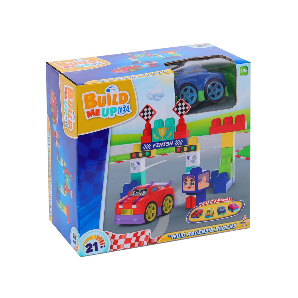 Build Me Up Maxi Wild Racers&Blocks 21 PCS