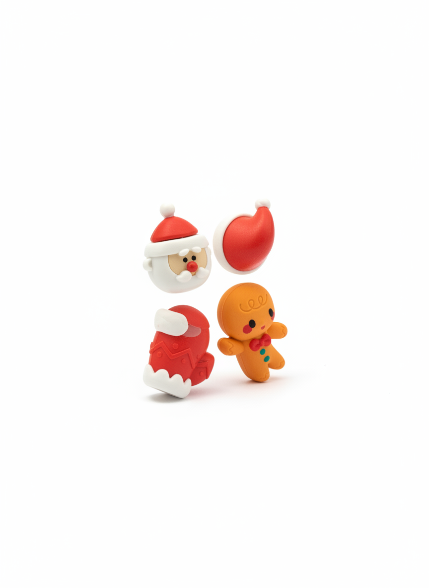 ANSHENG Merry Christmas Eraser Set AS112