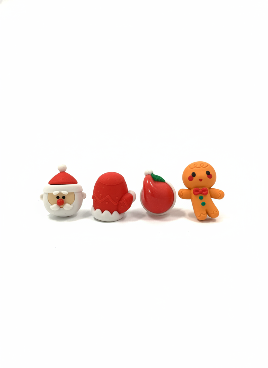 ANSHENG Merry Christmas Eraser Set AS112
