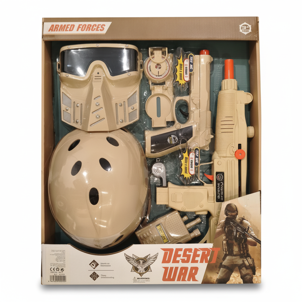 Armed Forces Desert War Combat Playset