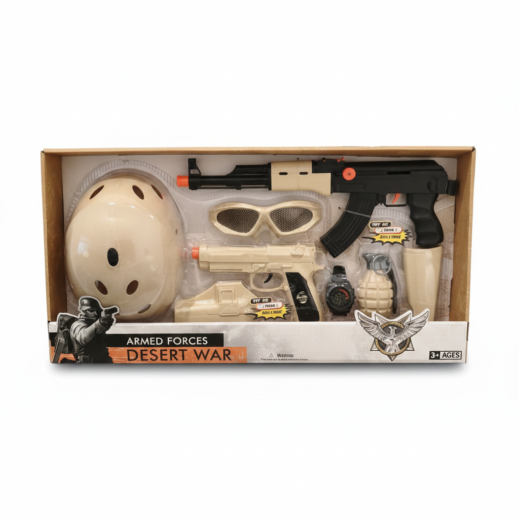 Armed Forces Desert War Toy Play Set