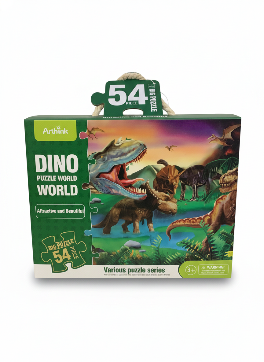 Arthink Dino Puzzle World - 54 Piece Big Puzzle