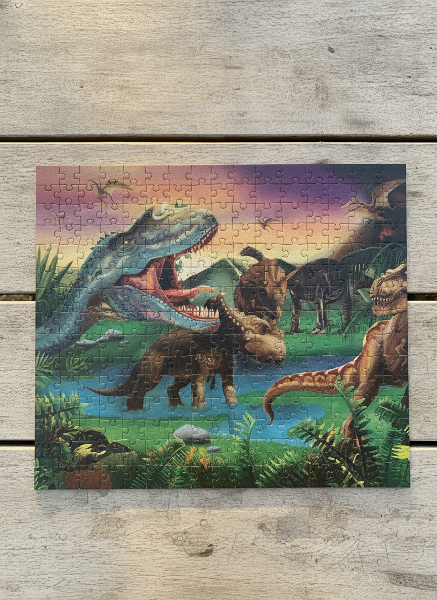 Arthink Dino Puzzle World - 54 Piece Big Puzzle