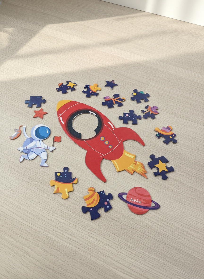 Arthink Space Puzzle World Travel 96 Piece Puzzle