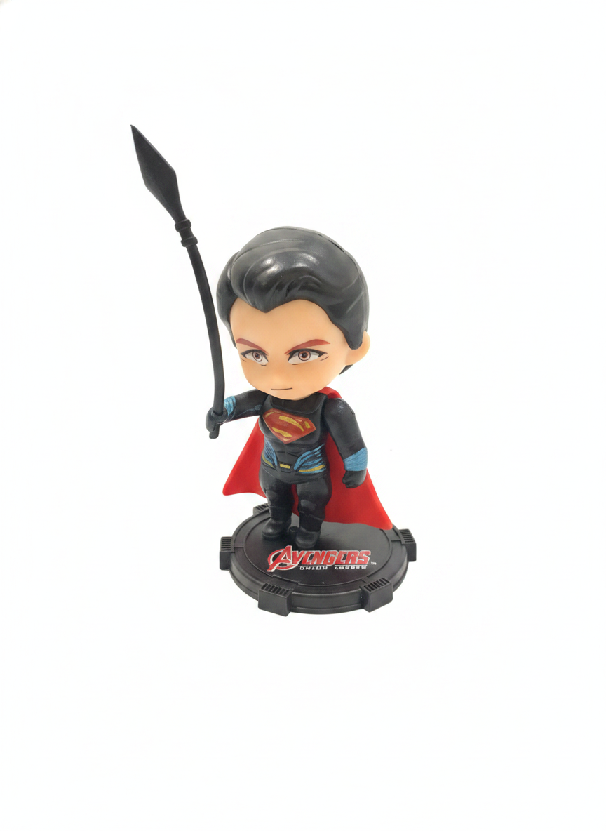 Avengers Union Legend Chibi Superman-Style Collectible Figure with Spear