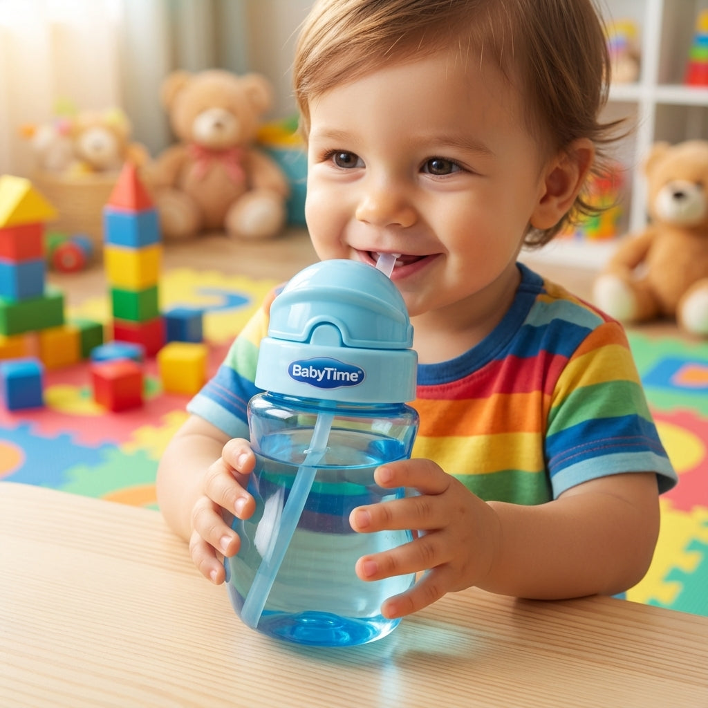 BabyTime Colorful Straw Cup BT500 (250ml / 8oz)