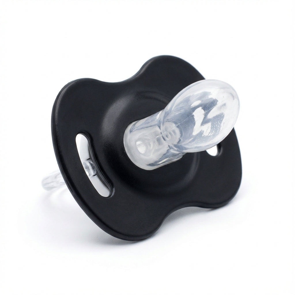 BabyTime Orthodontical Black Soother with Panda Design