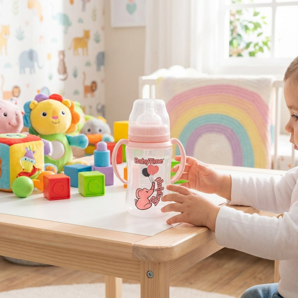 BabyTime PP Wide Neck Handled Bottle