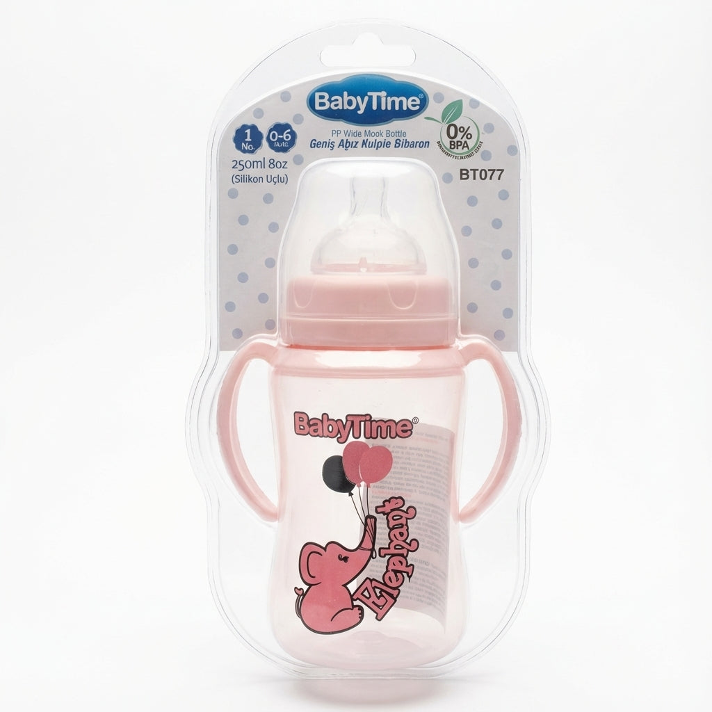 BabyTime PP Wide Neck Handled Bottle