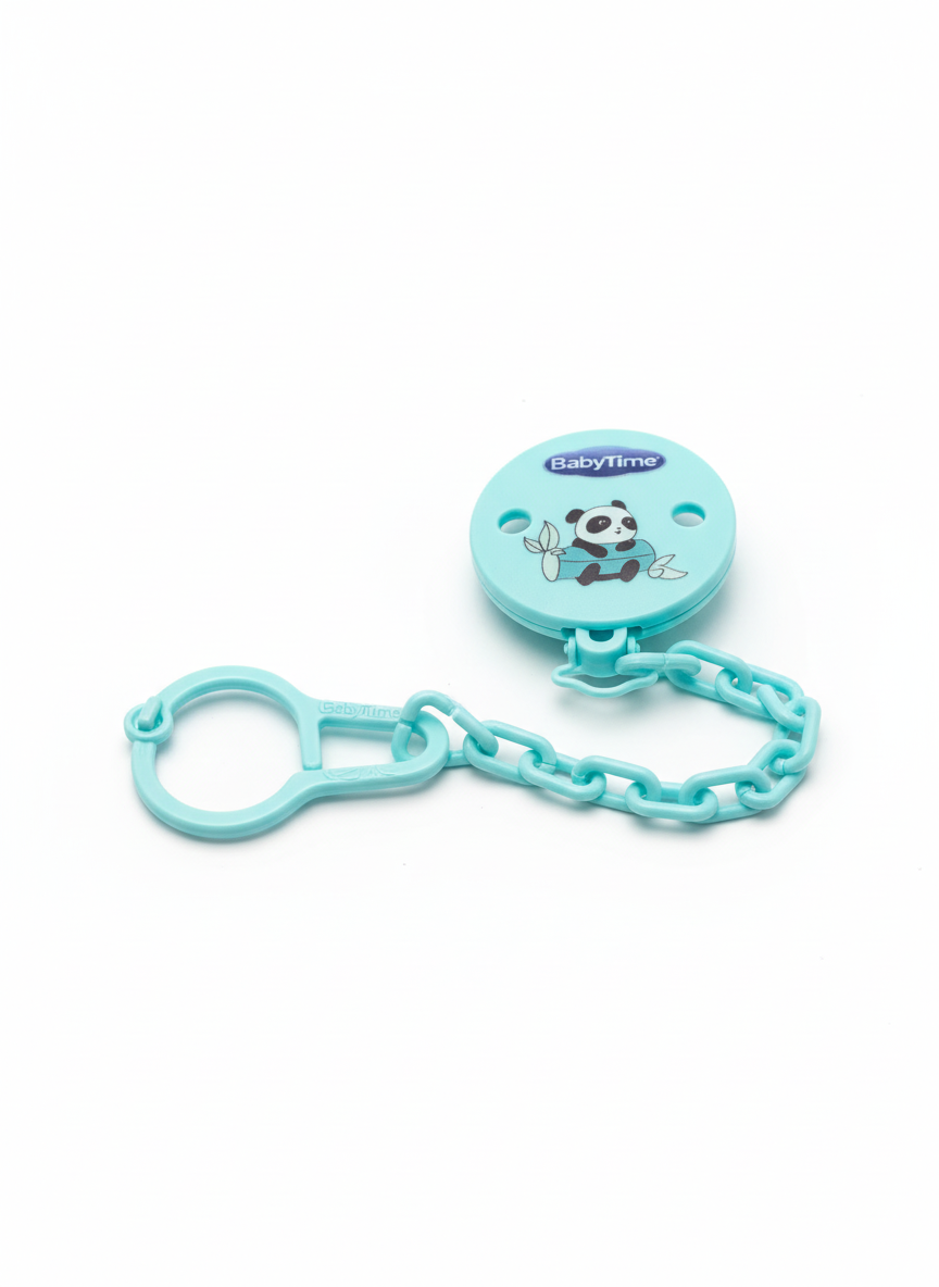 BabyTime Patterned Soother Chain - Panda
