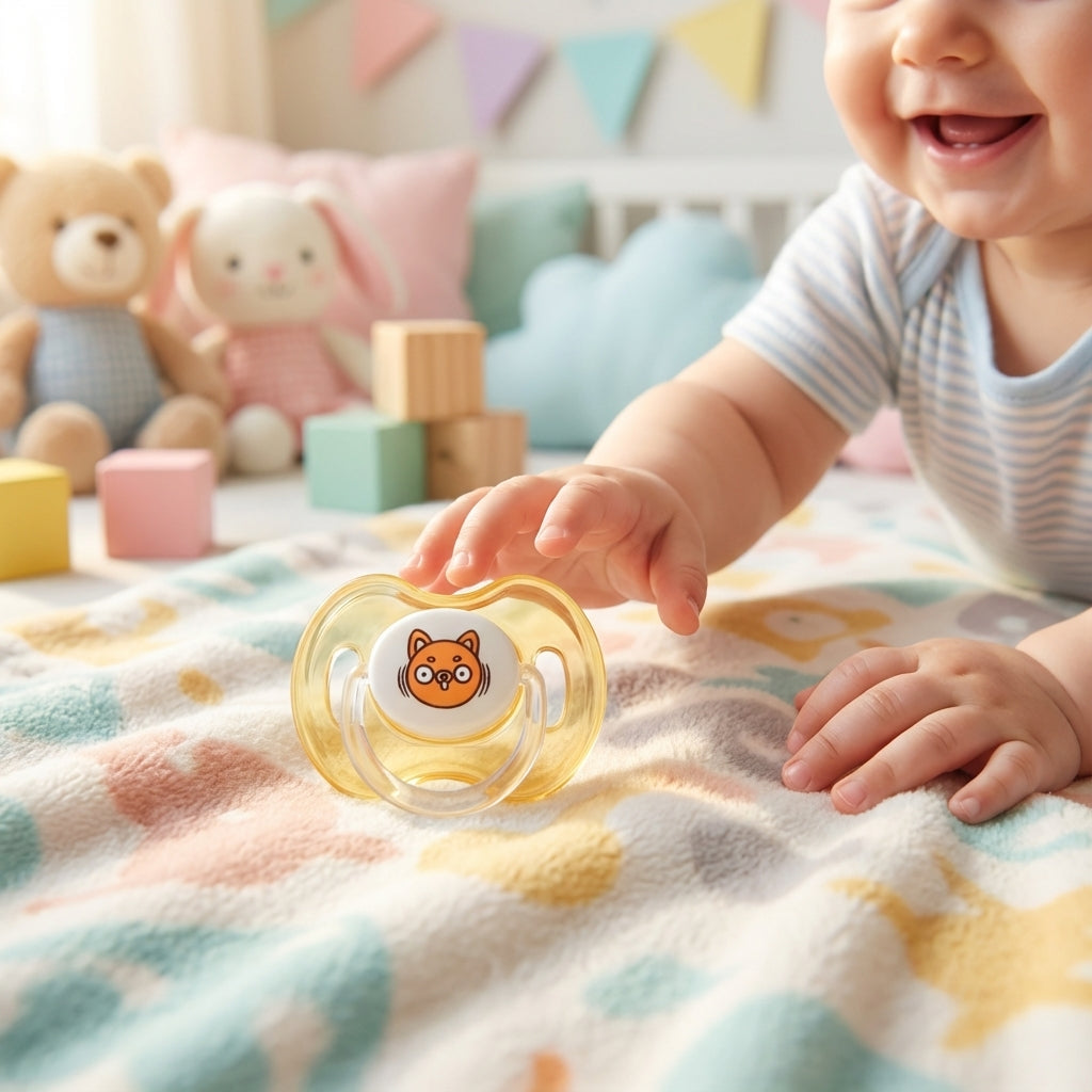 BabyTime Round Candy Patterned Soother