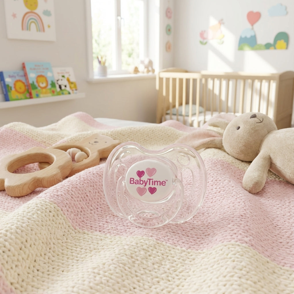 BabyTime Round Transparent Patterned Soother