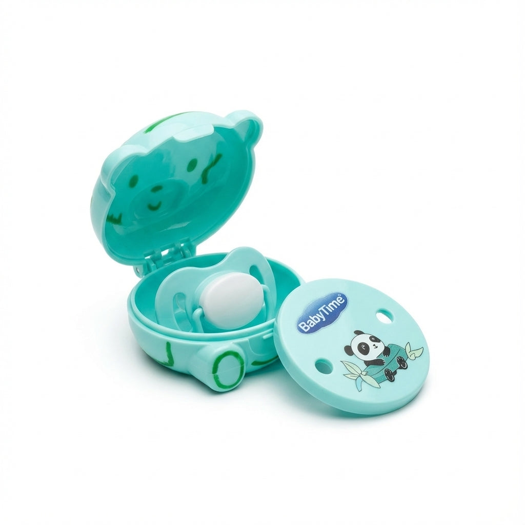 BabyTime Soother, Pacifier Clip, and Storage Case Set