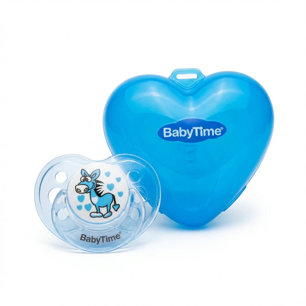 BabyTime Soother With Heart Designed Protector Cup