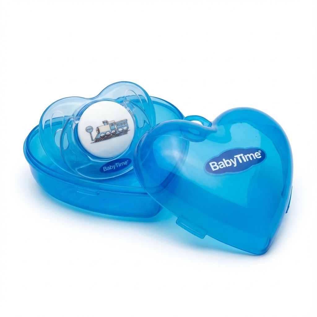 BabyTime Soother with Heart Designed Protector Cup