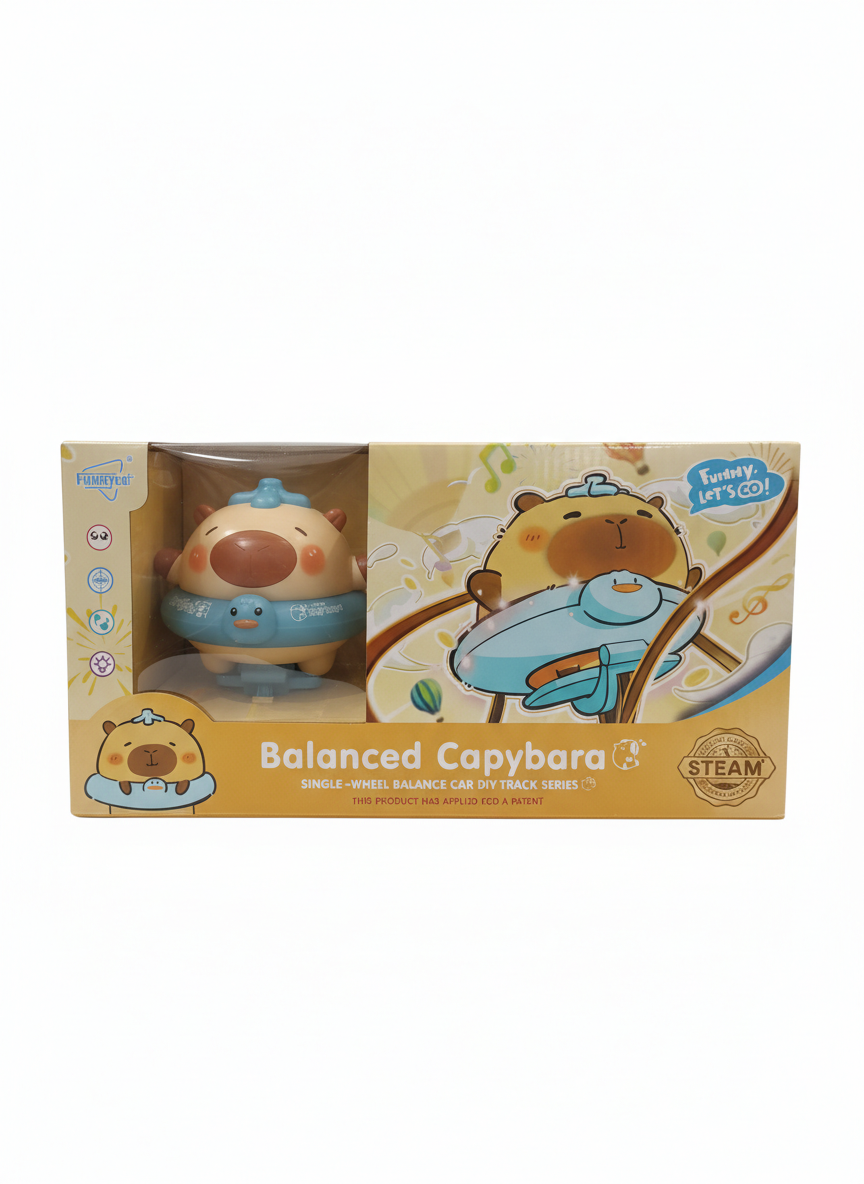Balanced Capybara Single-Wheel Balance Car DIY Track Series