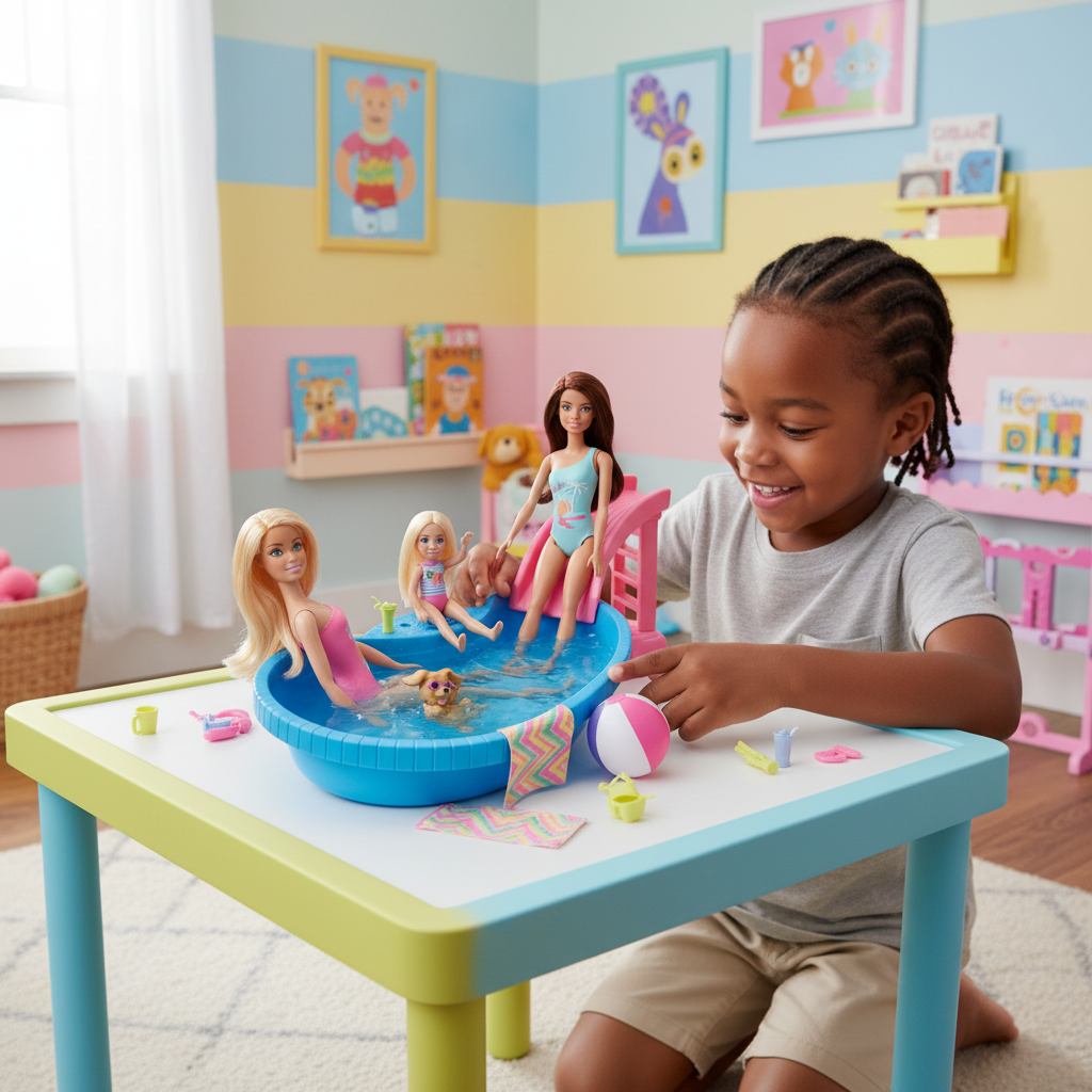 Barbie Pool Party Playset with Doll