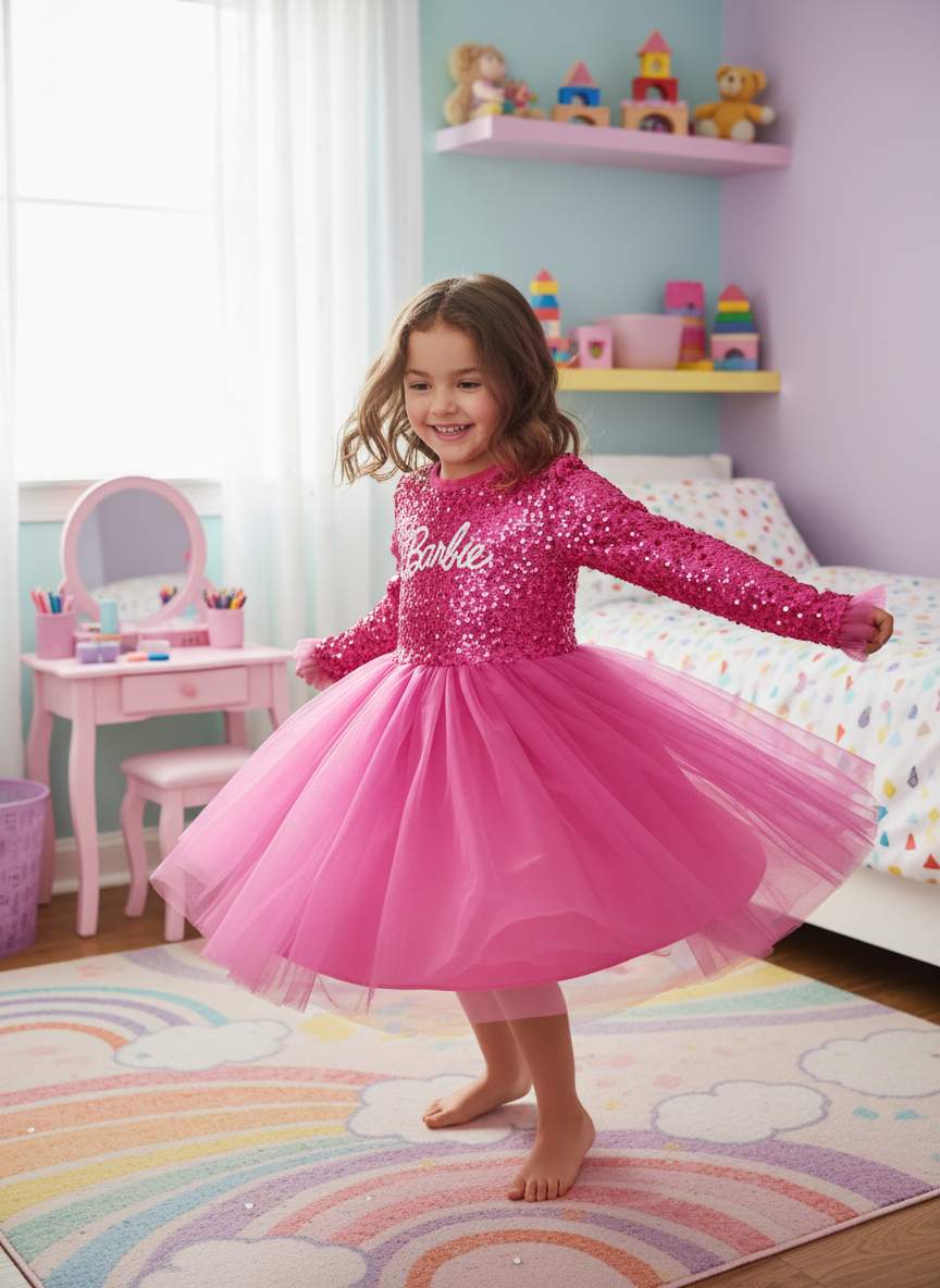 Barbie Sparkle Sequin & Tulle Party Costume